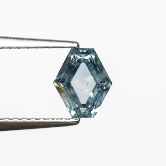 142ct 695x596x419mm Hexagon Brilliant Sapphire 2366705 Misfit Gems Earrings