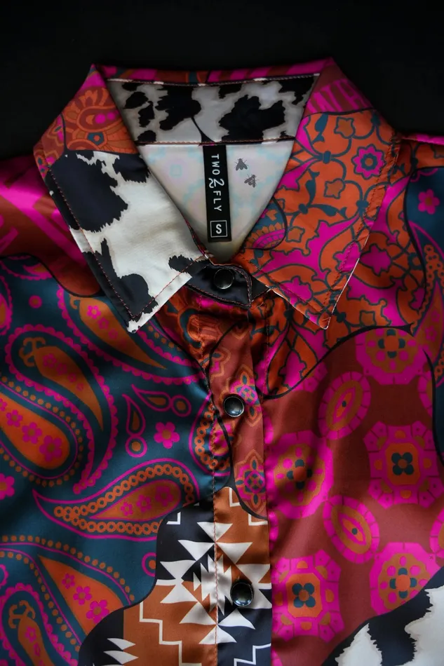 2FLY THE RAGS TO RICHES SNAP BUTTON TOP Earrings