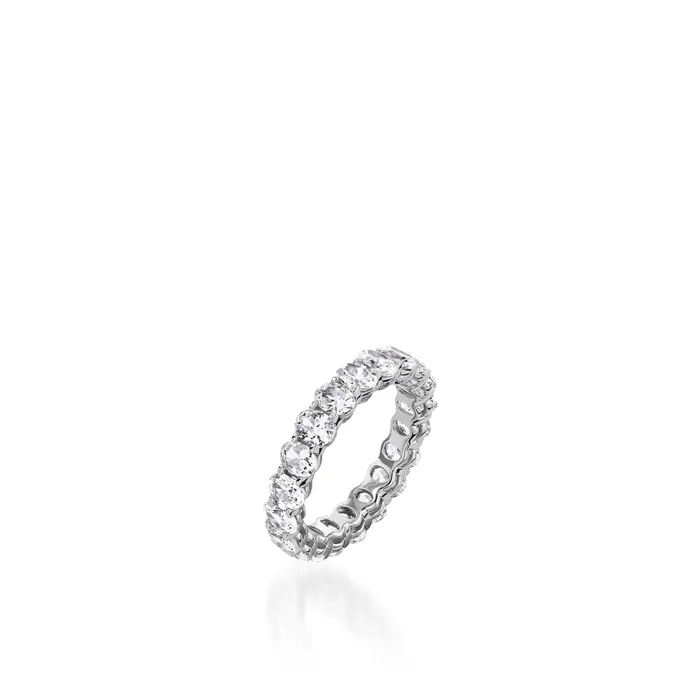 4Carat Oval Lab Diamond Eternity Band John Atencio Rings