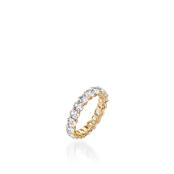 4Carat Oval Lab Diamond Eternity Band John Atencio Rings