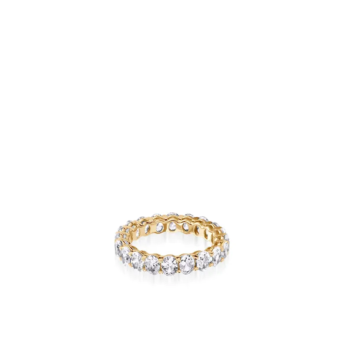 4Carat Oval Lab Diamond Eternity Band John Atencio Rings