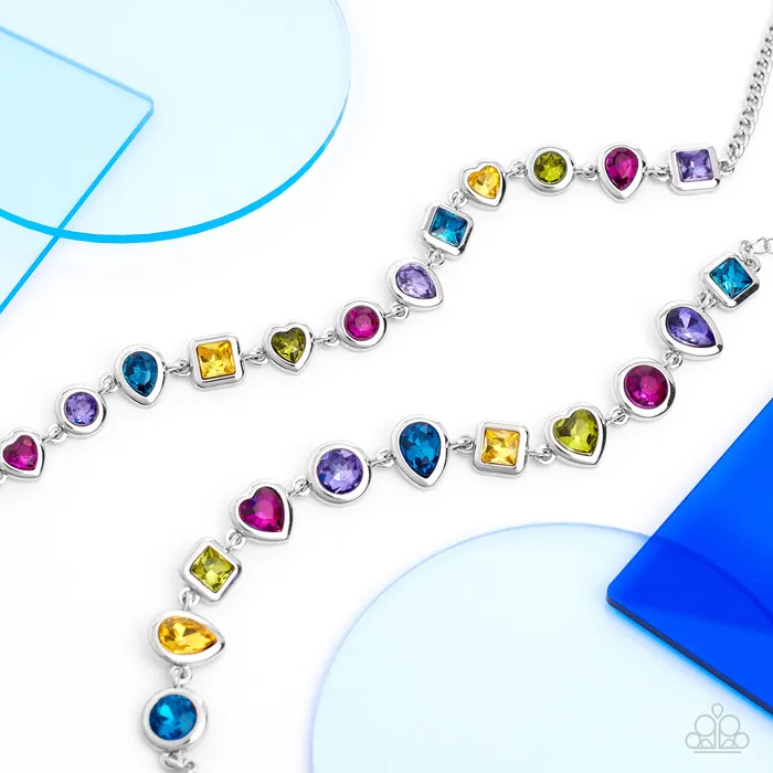 Abstract Admirer Multi Paparazzi Accessories Earrings