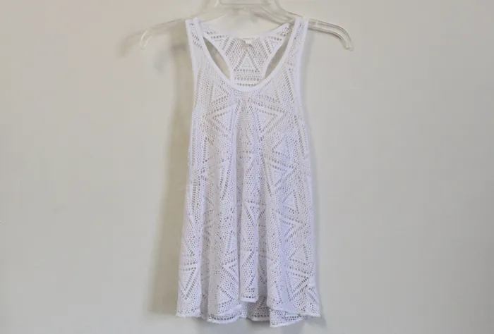Aeropostale White Tank XS Aeropostale Rings