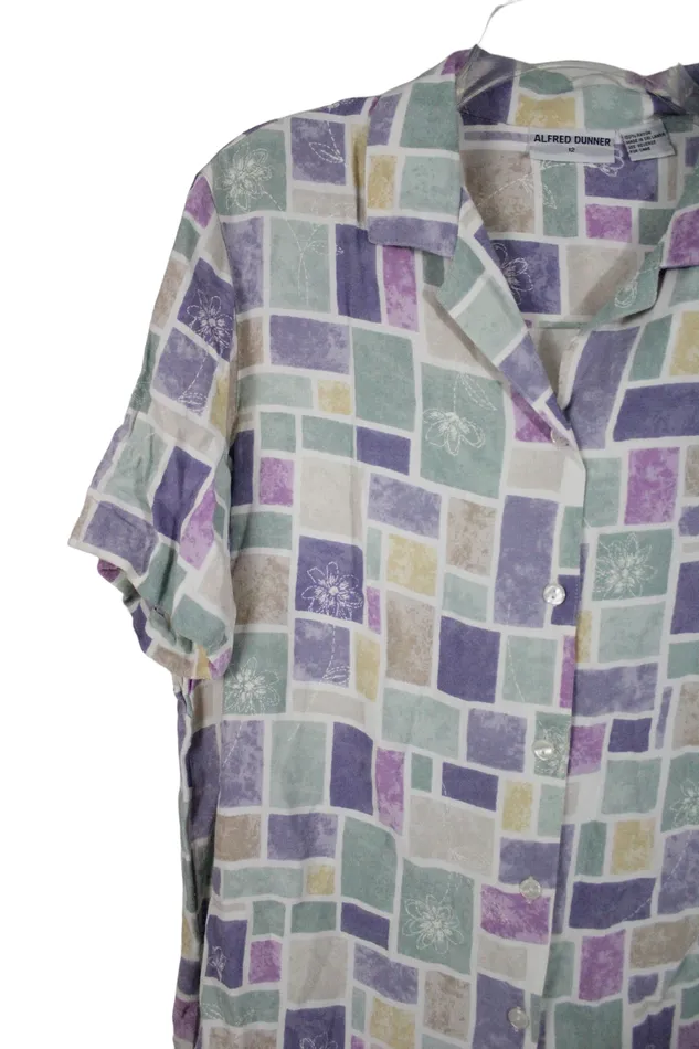 Alfred Dunner Earrings Vintage Alfred Dunner Purple Top 12