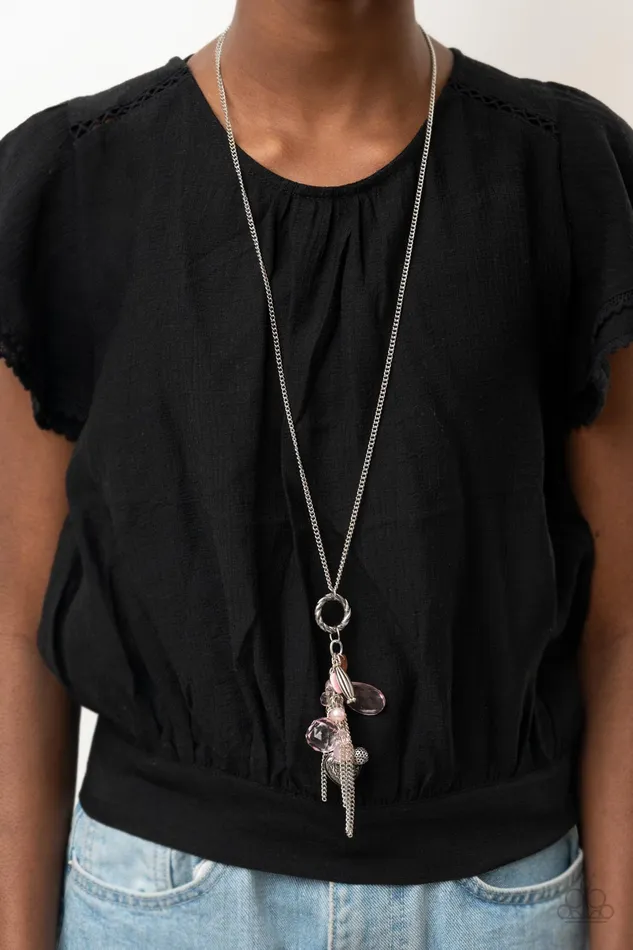 AMOR to Love Pink Paparazzi Accessories Earrings