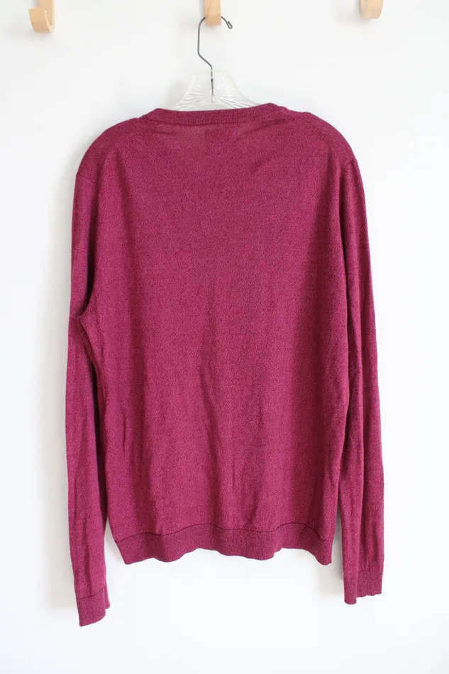 APT9 Earrings Apt 9 Seriously Soft Red VNeck Sweater L
