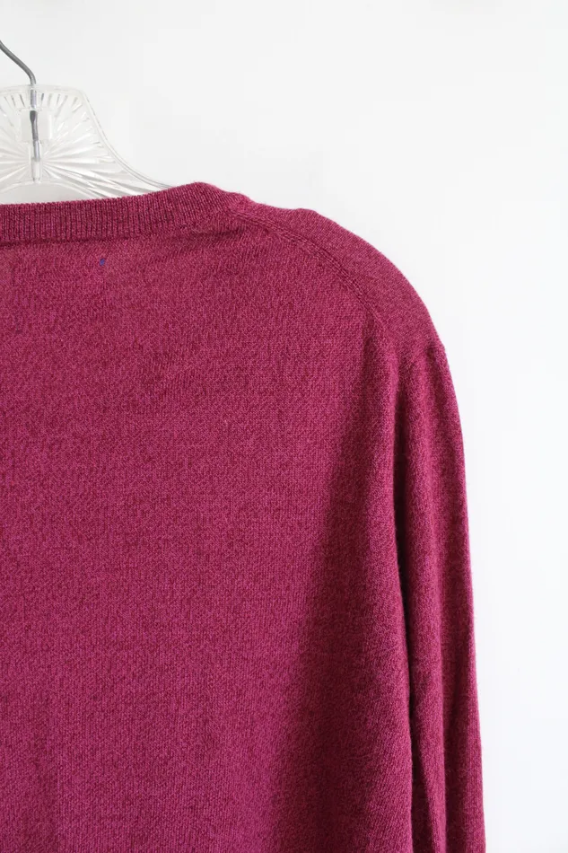 APT9 Earrings Apt 9 Seriously Soft Red VNeck Sweater L