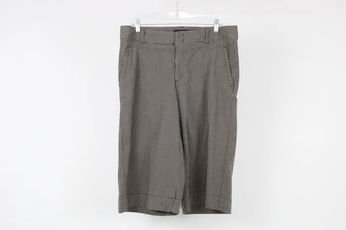 Banana Republic Brown Striped Capri Pants 14 Banana Republic Earrings