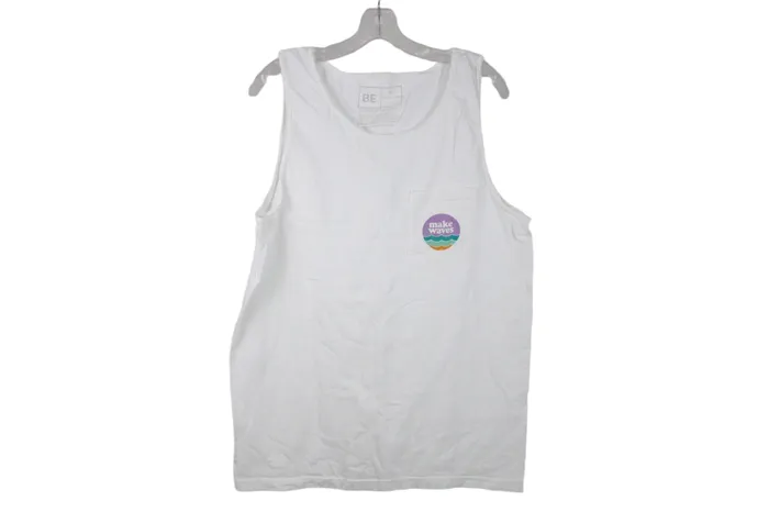 BE Make Waves White Tank M BE Necklaces