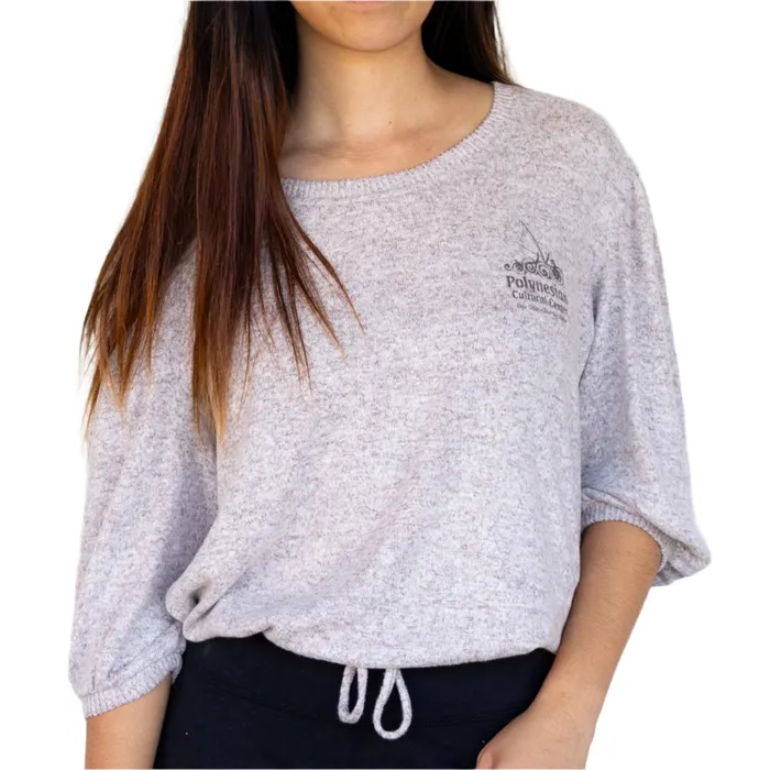 BOXERCRAFT Womens Cuddle Puff Sleeve Top Earrings