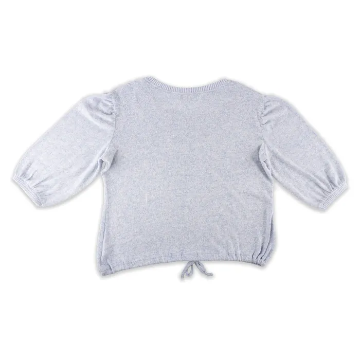BOXERCRAFT Womens Cuddle Puff Sleeve Top Earrings