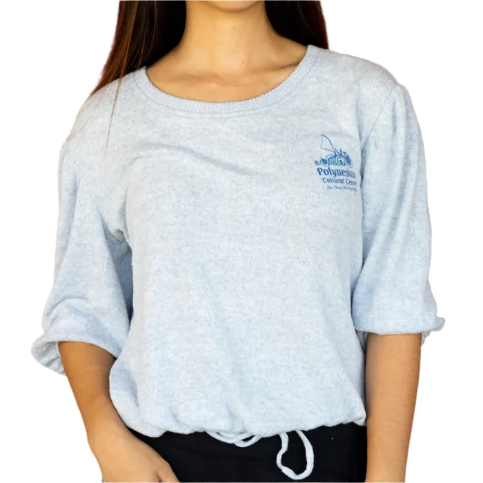 BOXERCRAFT Womens Cuddle Puff Sleeve Top Earrings