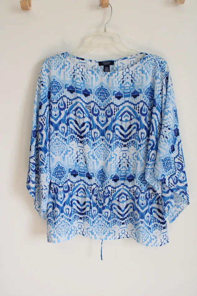Chaps Rings Chaps Blue White Blouse S