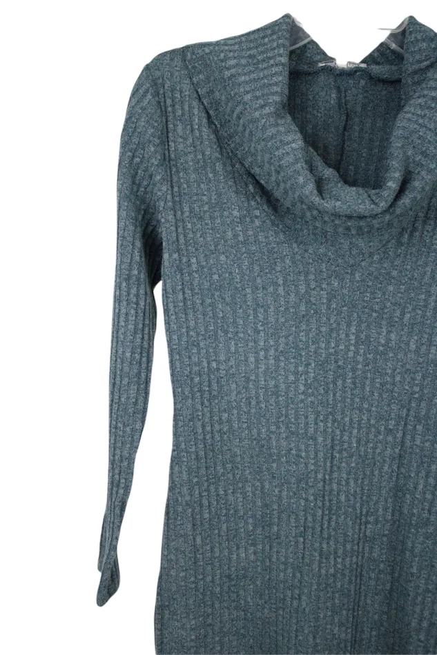 Charlotte Russe Rings Charlotte Russe Blue Ribbed Sweater Dress S