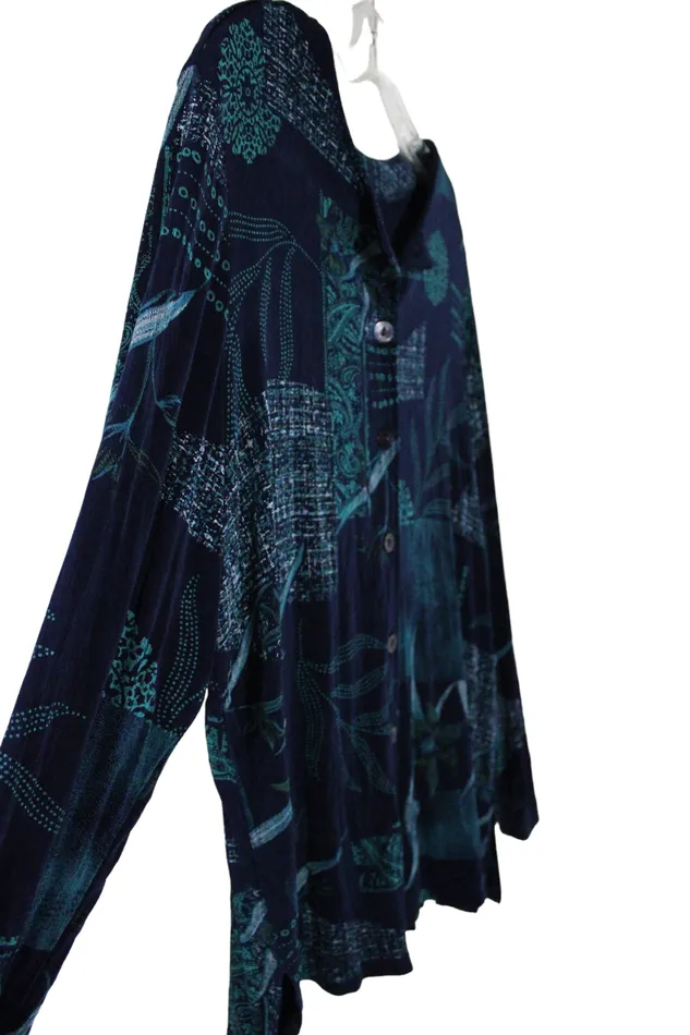 Citiknit Rings Citiknit Blue Acetate Top L