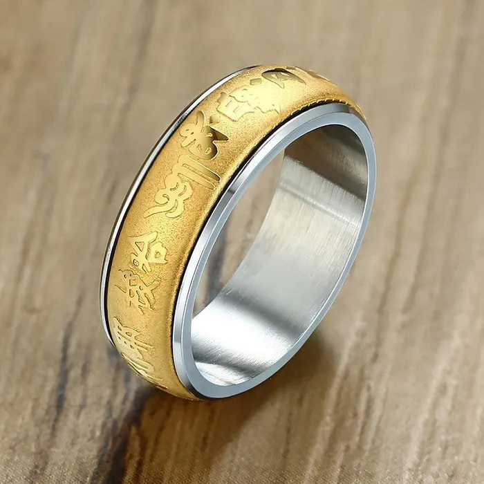 CJDropshipping Rings Stainless Steel Vintage Ring For Men and Women