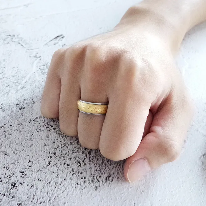 CJDropshipping Rings Stainless Steel Vintage Ring For Men and Women
