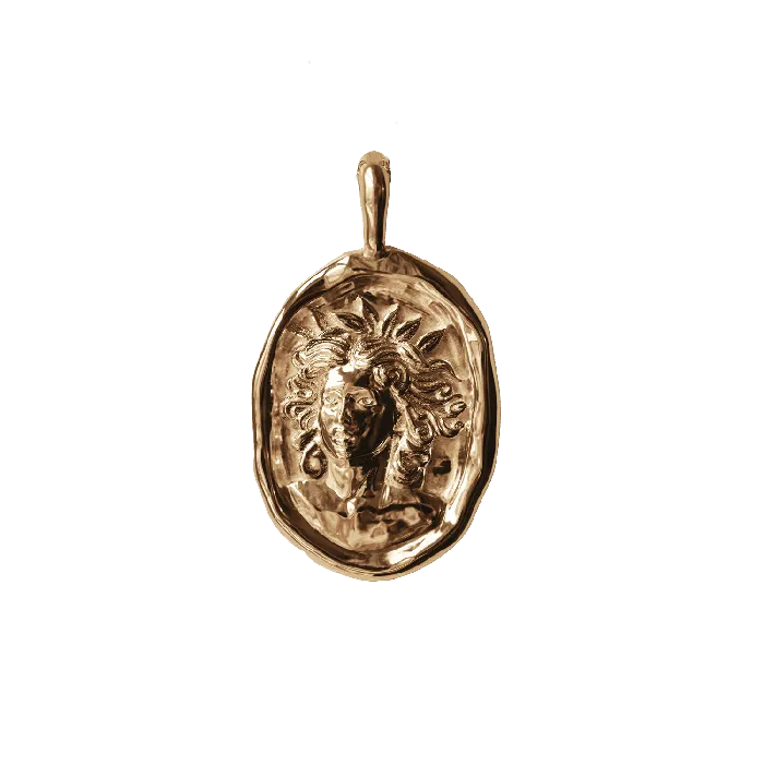 COMMON ERA Necklaces Cassandra of Troy Molten Gold Pendant