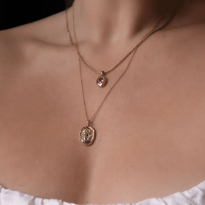 COMMON ERA Necklaces Cassandra of Troy Molten Gold Pendant
