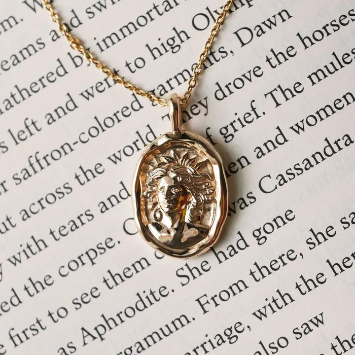 COMMON ERA Necklaces Cassandra of Troy Molten Gold Pendant