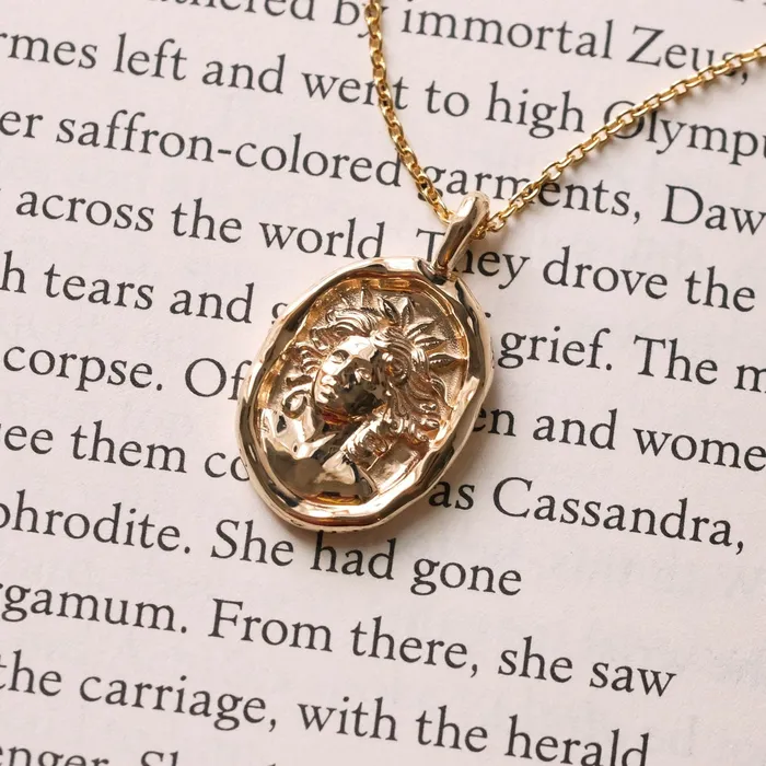 COMMON ERA Necklaces Cassandra of Troy Molten Gold Pendant