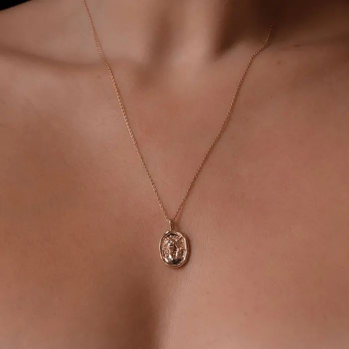 COMMON ERA Necklaces Cassandra of Troy Molten Gold Pendant