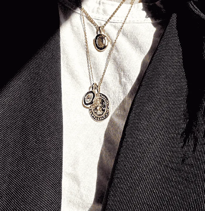 COMMON ERA Necklaces Molten Heirloom Pendant Diamond