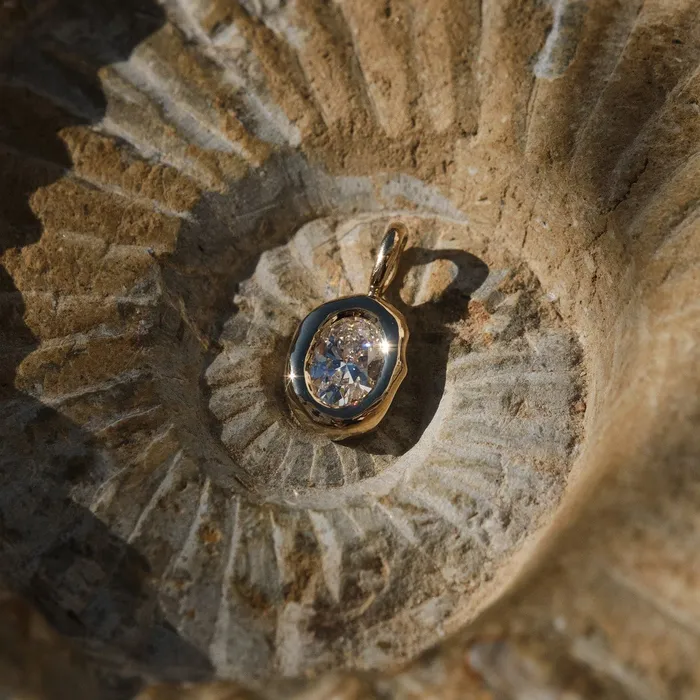 COMMON ERA Necklaces Molten Heirloom Pendant Diamond