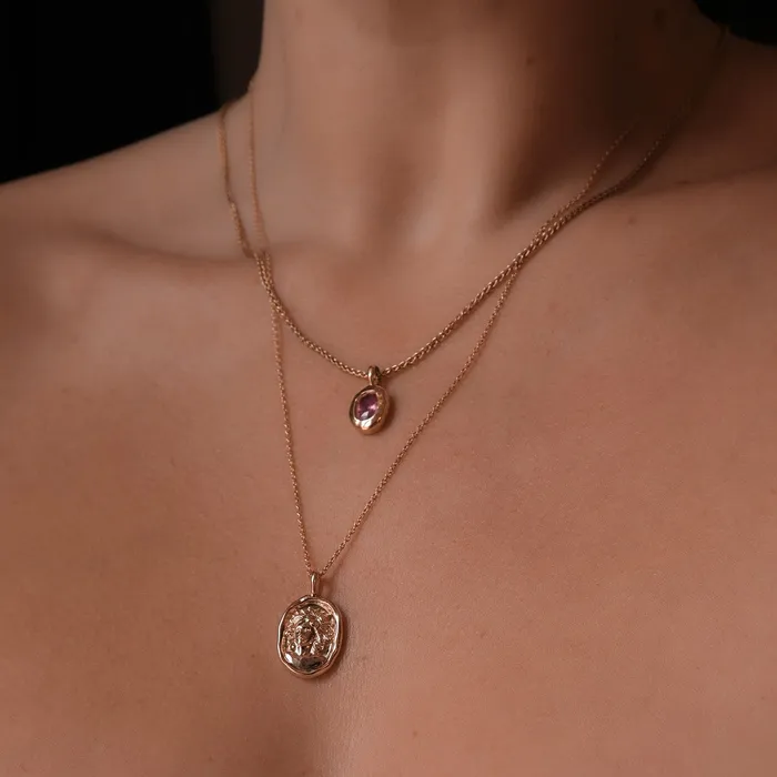 COMMON ERA Necklaces Molten Heirloom Pendant Diamond
