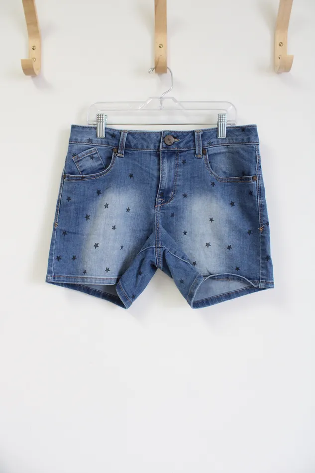 Earrings 1822 1822 Star Print Denim Shorts 8