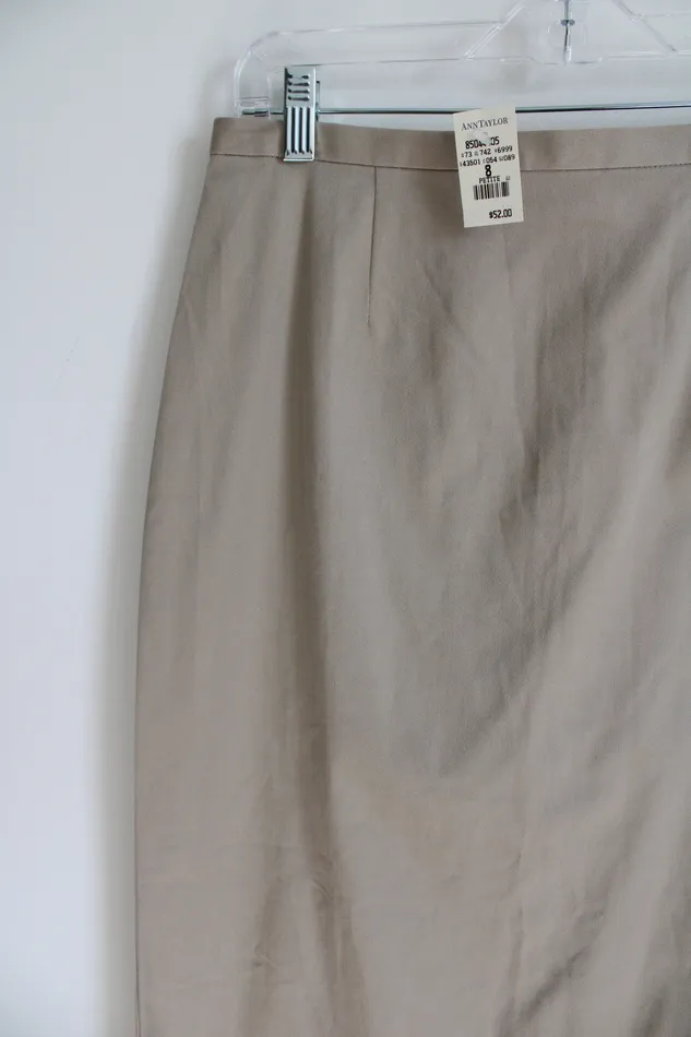 Earrings Ann Taylor LOFT NEW Ann Taylor Tan Khaki Skirt 8 Petite