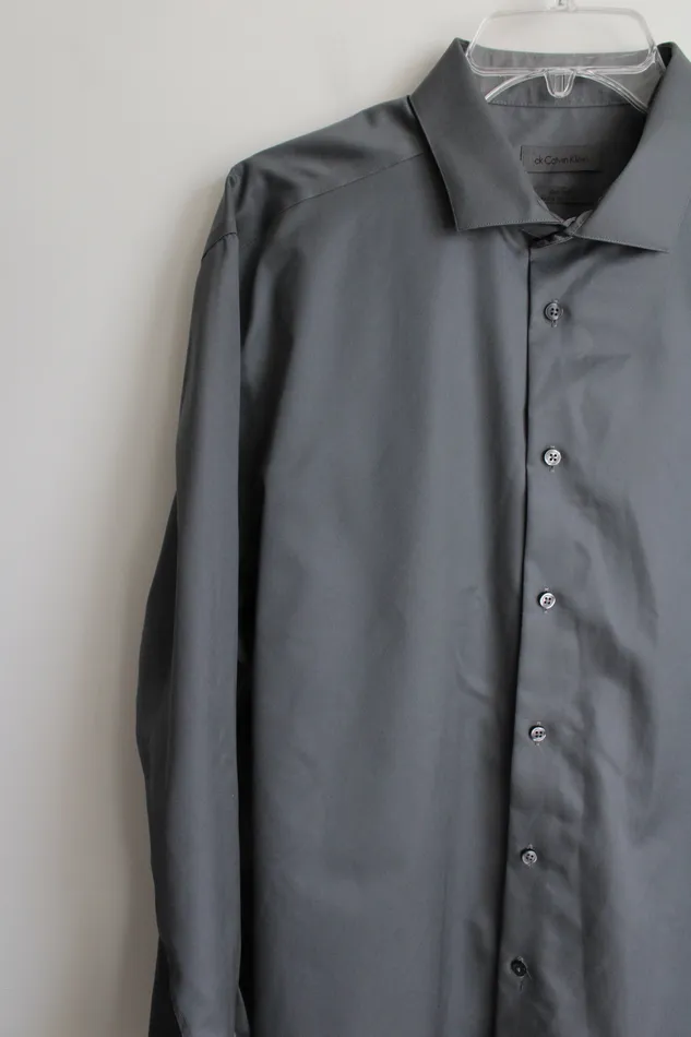 Earrings Calvin Klein Calvin Klein Gray Button Down Shirt 18 3637