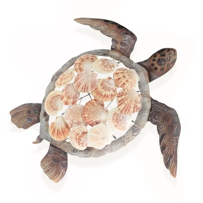 Earrings KUBLACRAFTS Brown Sea Turtle Wall Decor