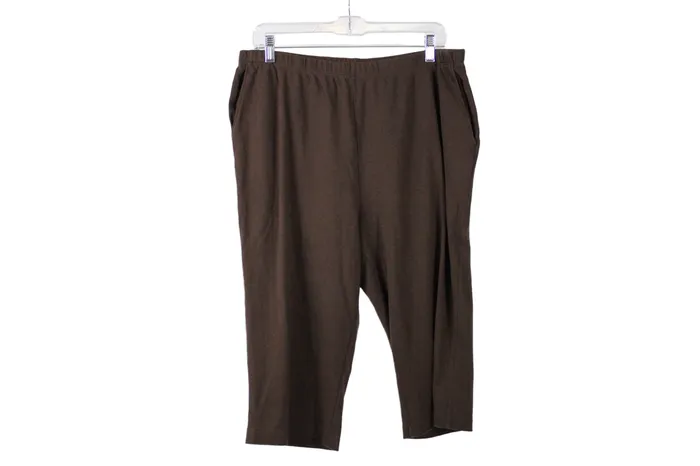 Earrings Lands End Lands End Capri Brown Pants L