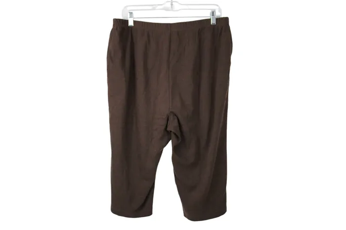 Earrings Lands End Lands End Capri Brown Pants L