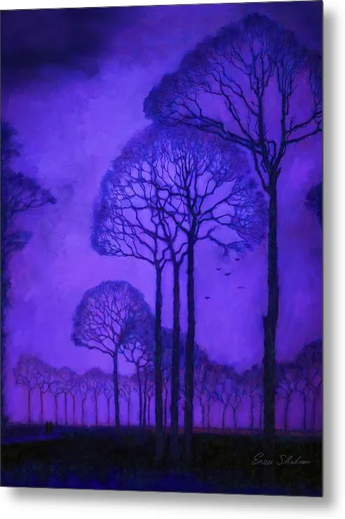 Earrings Luma Twilight Walk In The Park Metal Print 270