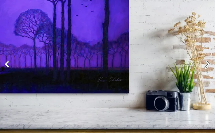 Earrings Luma Twilight Walk In The Park Metal Print 270