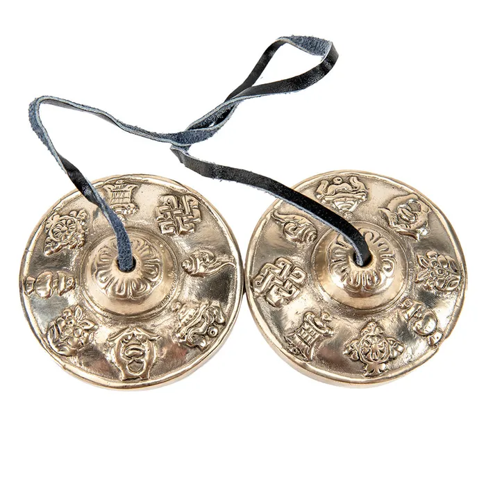 Earrings Nirvana Mala Auspicious Symbols Tingsha Bells