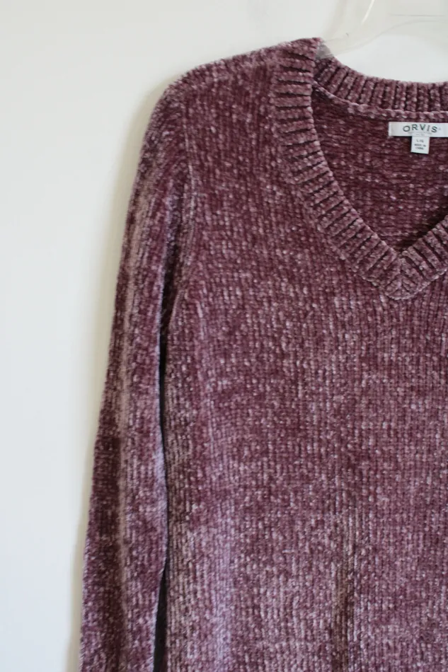 Earrings Orvis Orvis Dusty Pink Knit Sweater L
