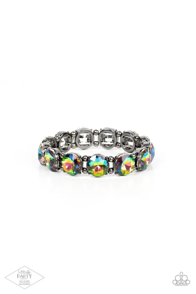 Earrings Paparazzi Accessories Glitzy Glamorous Multi