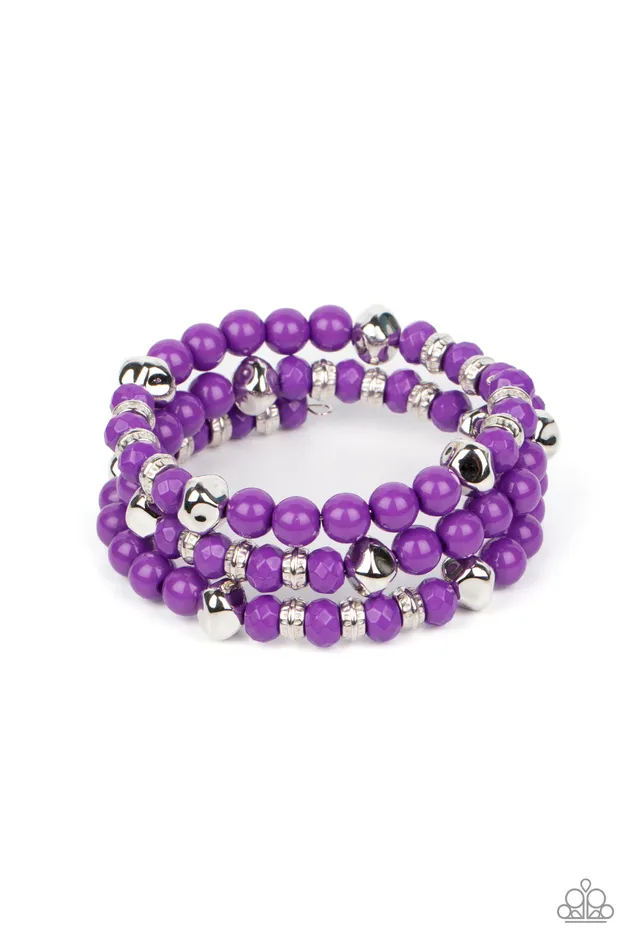 Earrings Paparazzi Accessories Vibrant Verve Purple