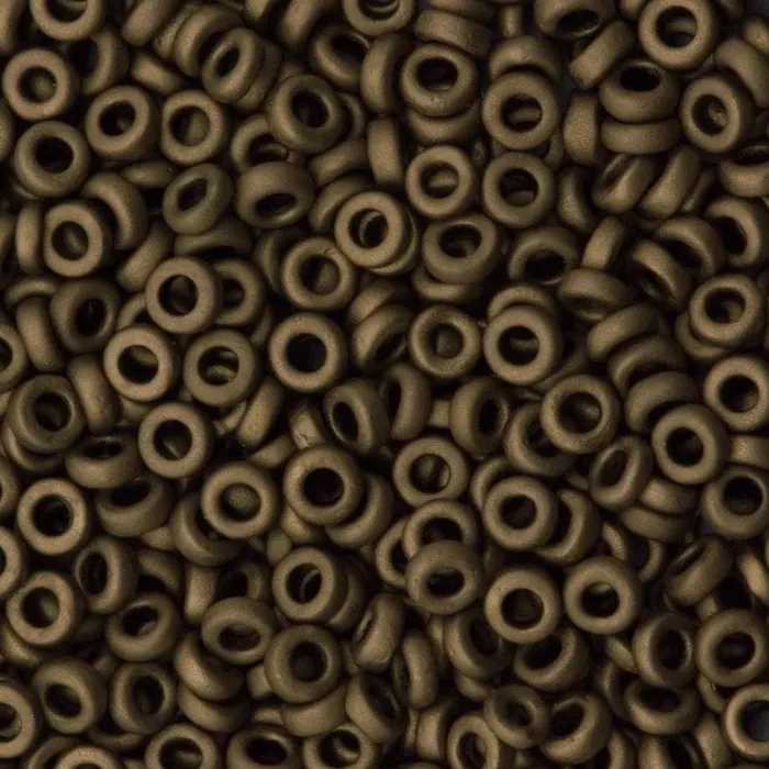 Earrings Peppy Beads Miyuki Spacer Beads 3x1mm Metallic Dark Bronze 2006