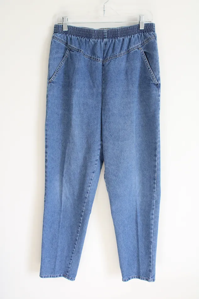 Earrings Pizzazz Denim Elastic Waistband Jeans 18 Pizzazz