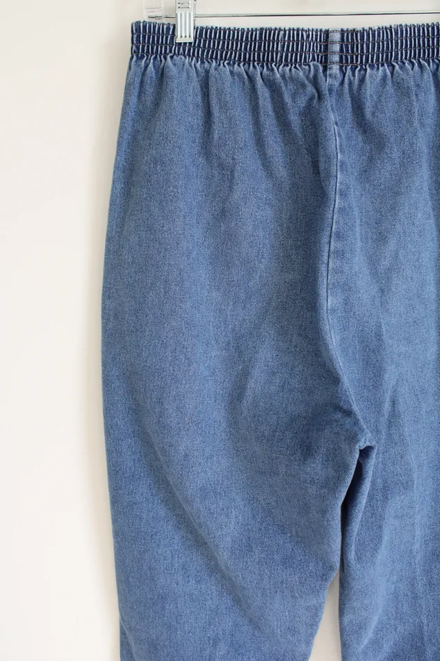 Earrings Pizzazz Denim Elastic Waistband Jeans 18 Pizzazz