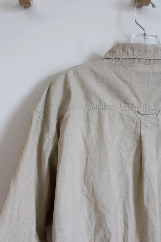 Earrings RedHead Tan Short Sleeved Button Down Shirt 2XL RedHead