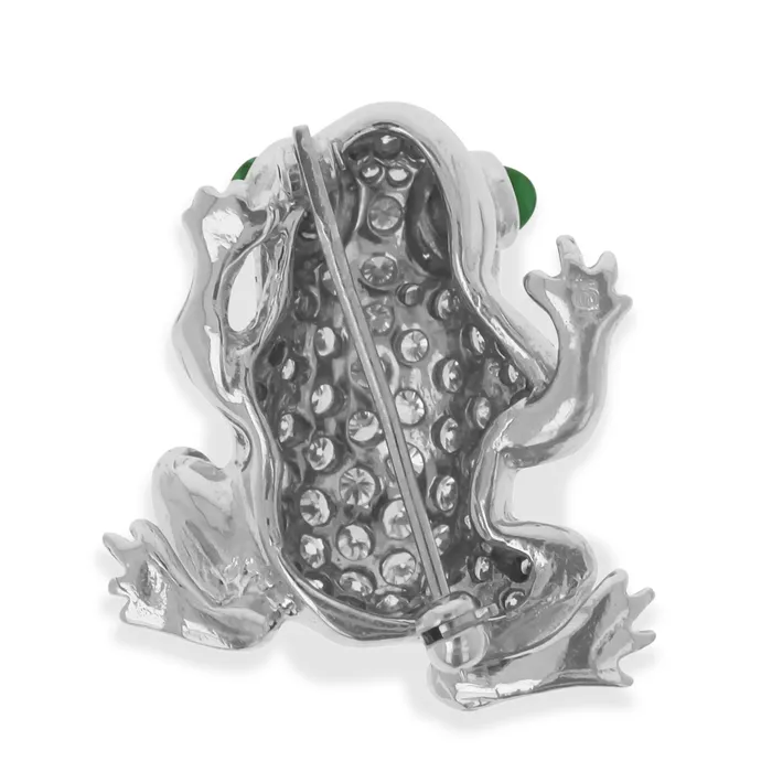 Earrings Stephen Silver 215 Carat Estate Diamond Frog Pin