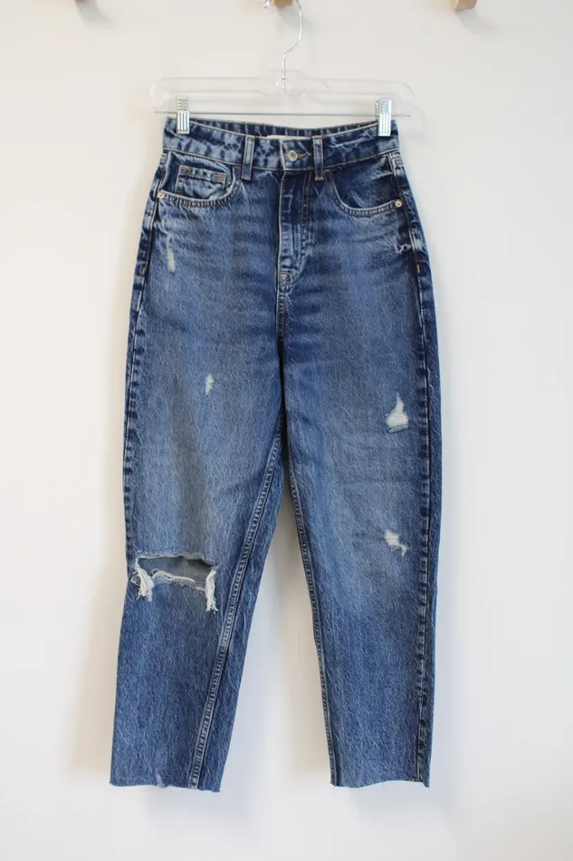 Earrings Zara Zara Faded Wash Ripped Jeans 0