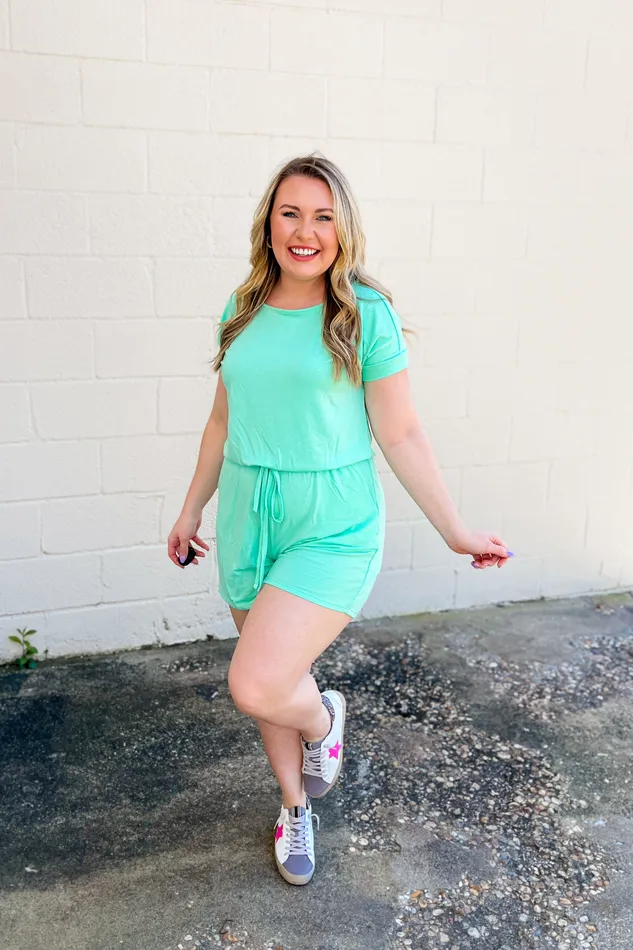 Earrings Zenana Karter Comfy Romper Green Mint