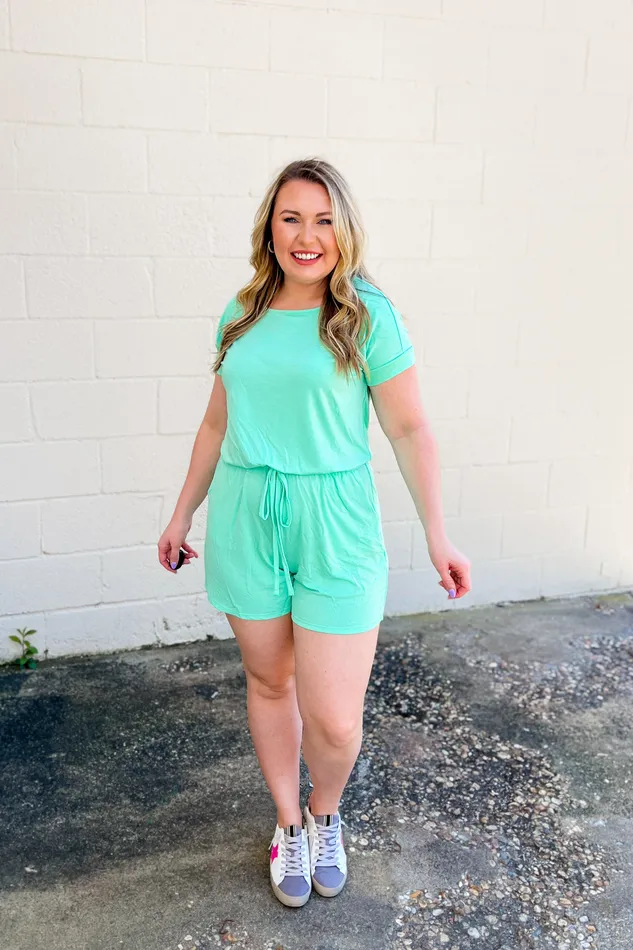 Earrings Zenana Karter Comfy Romper Green Mint