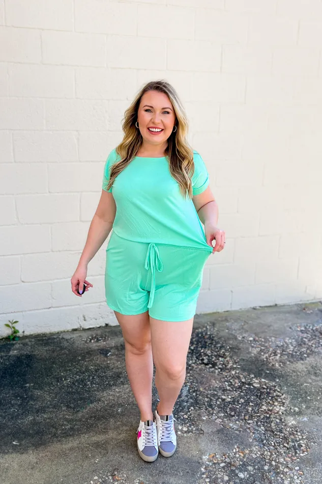 Earrings Zenana Karter Comfy Romper Green Mint